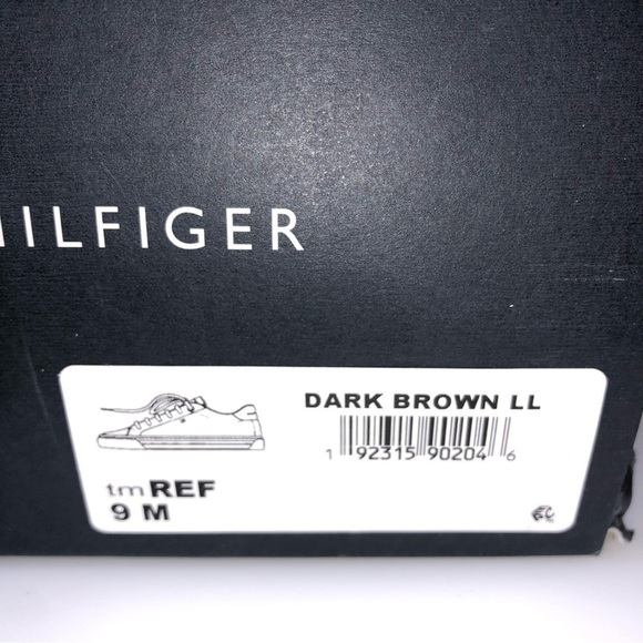 Tommy Hilfiger Mens Ref Leather Low Top Lace Up Fashion Brown, US size 9 - Picture 7 of 8